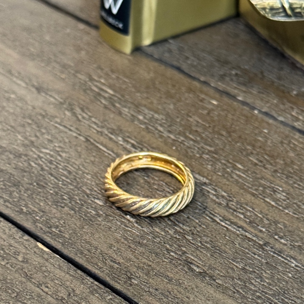 925 Sterling Italy Swirl Ring Stamped